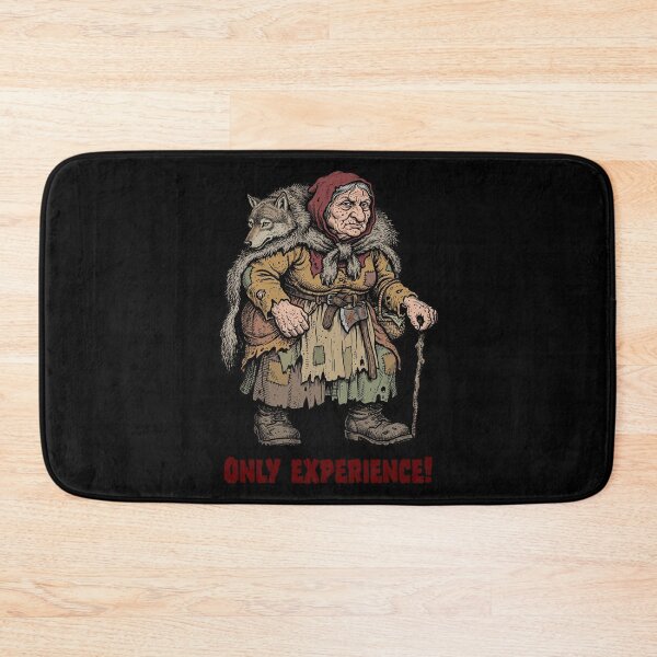 Item preview, Only Experience - Old Red Riding Hood Wolf Slayer Graphic Art designed and sold by FreiherrPK.
