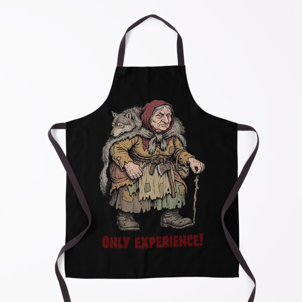 Item preview, Only Experience - Old Red Riding Hood Wolf Slayer Graphic Art designed and sold by FreiherrPK.