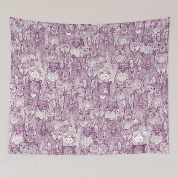 Item preview, North Carolina mammals purple designed and sold by scrummy.