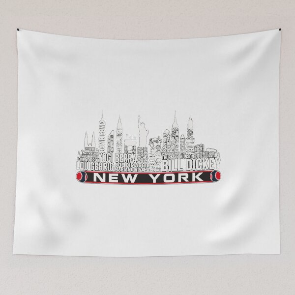 Item preview, New York Hockey Skyline Word Art Graphic Blue and Red designed and sold by KaylaDiaz30517.