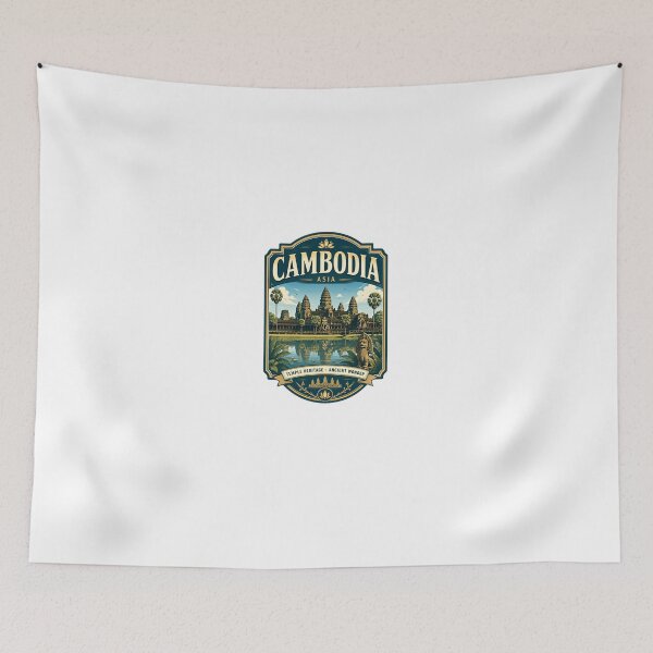 Item preview, Cambodia Asia Temple Heritage Ancient Wonder Travel Souvenir designed and sold by Star3NowForMe.