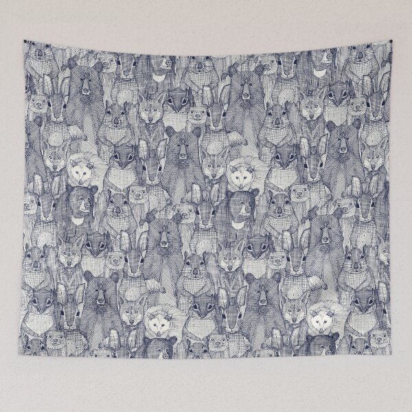 Item preview, North Carolina mammals blue designed and sold by scrummy.
