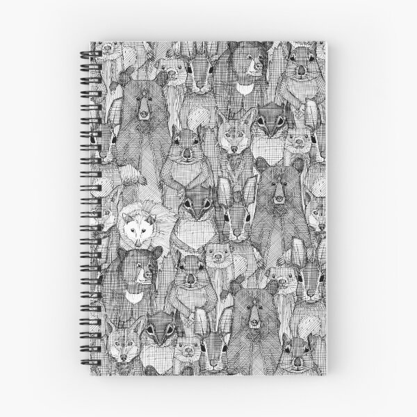 Item preview, North Carolina mammals black white designed and sold by scrummy.