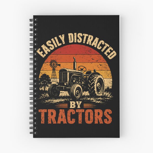 Item preview, Easily Distracted By Tractors Farmer Farming Agriculture Enthusiast designed and sold by SkeletonsDanger.
