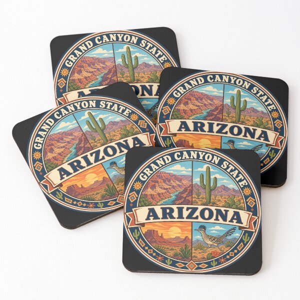 Item preview, Arizona Vintage Desert Southwest Scenic Travel Badge designed and sold by DreamLayerStudio.
