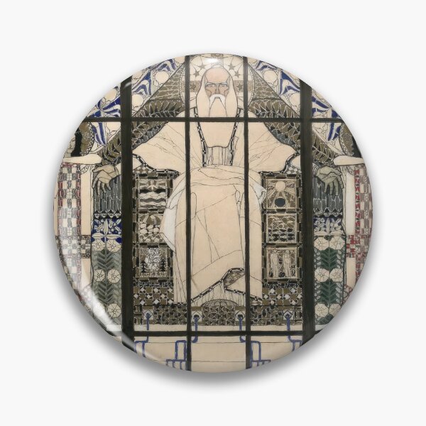 Item preview, The stained glass window of the Kirche am Steinhof  designed and sold by stevepaint.