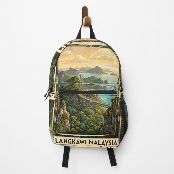 Item preview, Langkawi Malaysia Vintage Travel Art – Sky Bridge & Andaman Sea designed and sold by Bomax121.