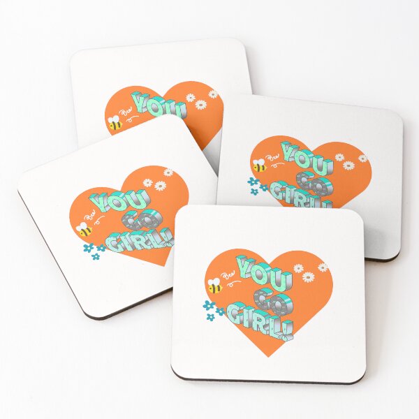 Item preview, You Go Girl Bee Happy Retro 3D Heart designed and sold by alizaussi.