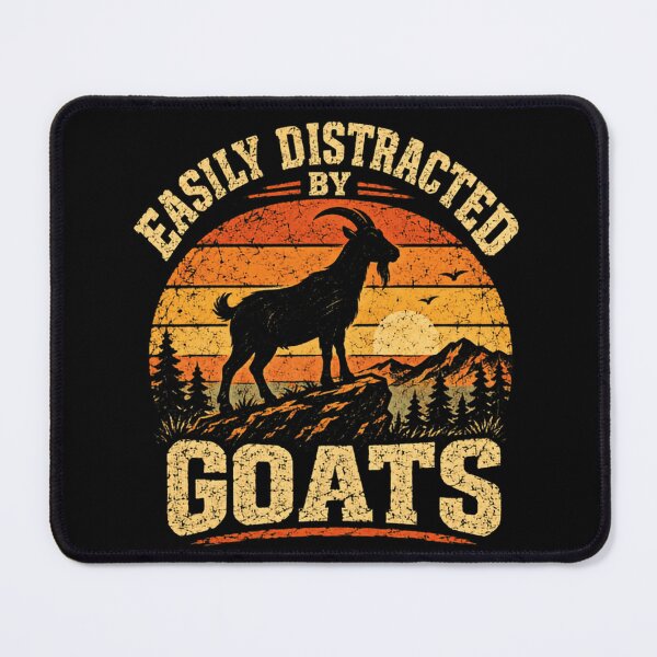 Item preview, Easily Distracted By Goats Animal Lover Humor designed and sold by SkeletonsDanger.