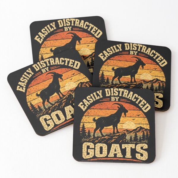 Item preview, Easily Distracted By Goats Animal Lover Humor designed and sold by SkeletonsDanger.