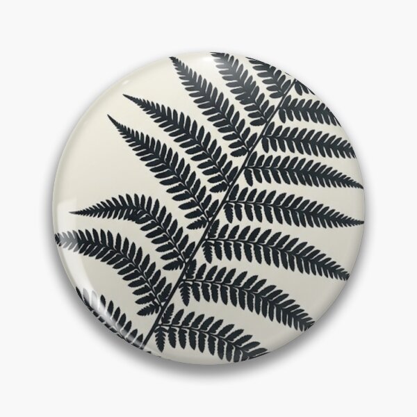 Item preview, Large Fern Silhouette - Charcoal and Warm Ivory Botanical Print designed and sold by Zaramodo.