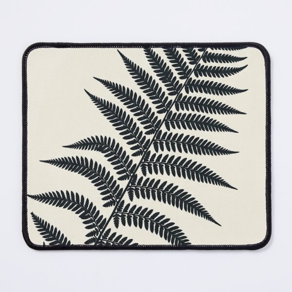 Item preview, Large Fern Silhouette - Charcoal and Warm Ivory Botanical Print designed and sold by Zaramodo.