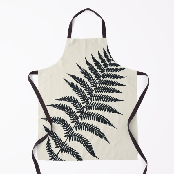 Item preview, Large Fern Silhouette - Charcoal and Warm Ivory Botanical Print designed and sold by Zaramodo.