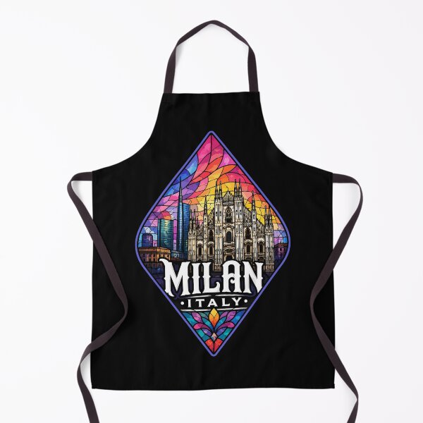 Item preview, Milan Italy Stained Glass Travel Europe designed and sold by TomFrontierArt.