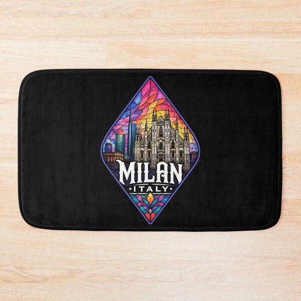 Item preview, Milan Italy Stained Glass Travel Europe designed and sold by TomFrontierArt.