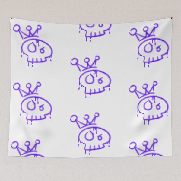 Item preview, Y2k graffiti skull with crown  designed and sold by YaroshMaria.