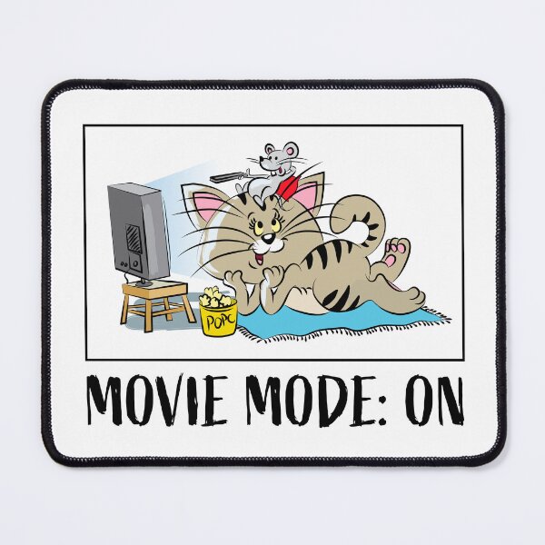 Item preview, Movie Mode On Cat and Mouse designed and sold by Ekaterina Biserova.