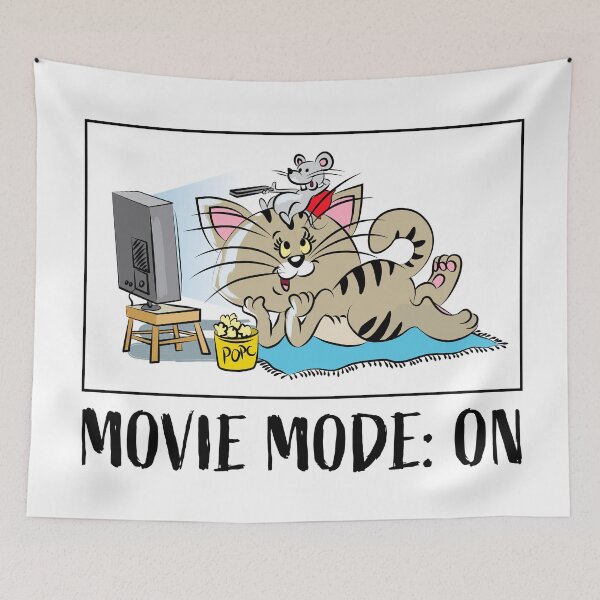 Item preview, Movie Mode On Cat and Mouse designed and sold by Ekaterina  Biserova.