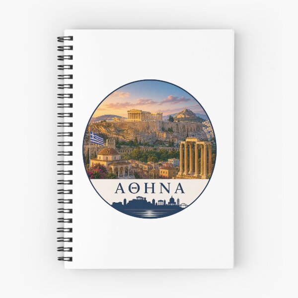 Item preview, Athens Greece Acropolis Travel Emblem designed and sold by Beyond Destinations.