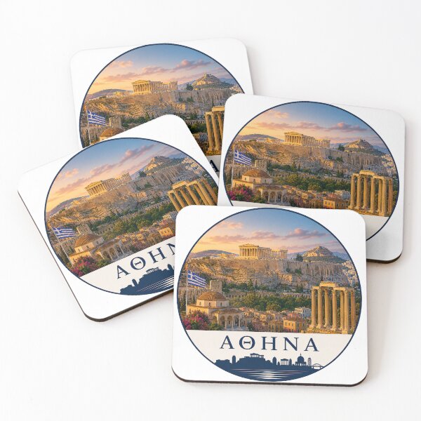 Item preview, Athens Greece Acropolis Travel Emblem designed and sold by Beyond Destinations.