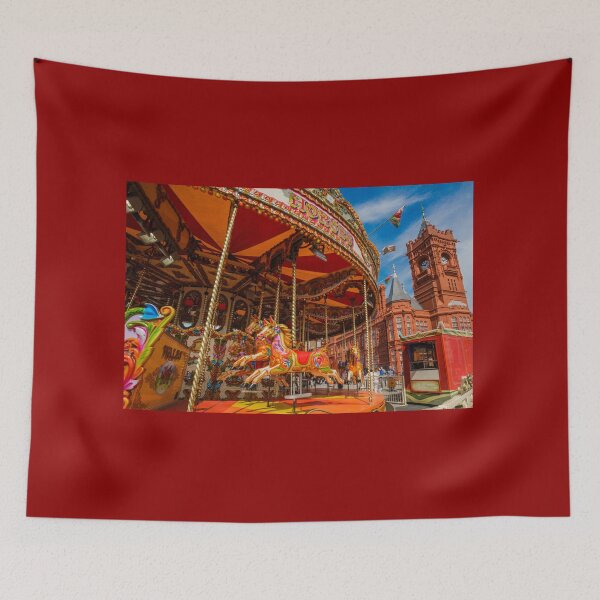 Item preview, Pierhead Building and Carousel, Cardiff, south Wales designed and sold by heidipics.