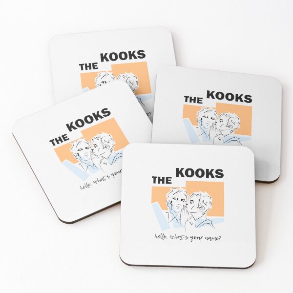 Item preview, The Kooks – Indie Rock Line Art Shirt – “Hello, What’s Your Name?” Minimalist Album‑Style Design designed and sold by FULLER FACTORY.