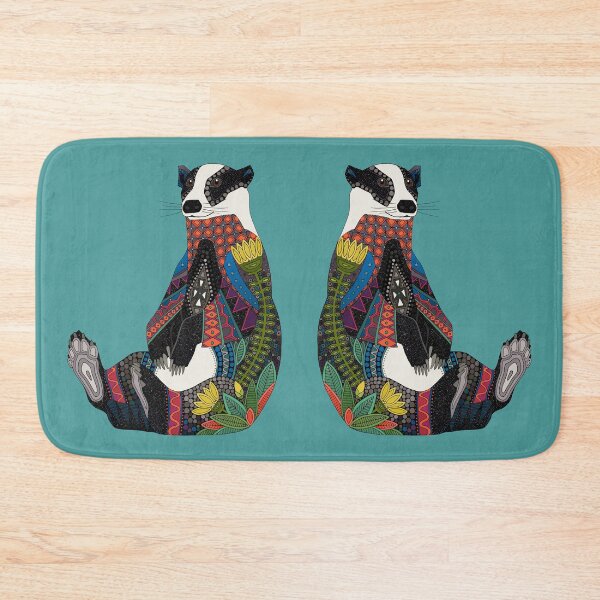 Item preview, badger turquoise designed and sold by scrummy.