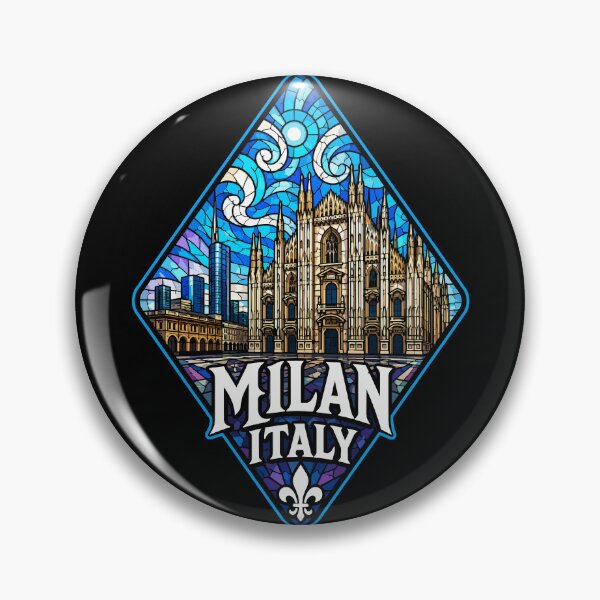 Item preview, Milan Italy Travel Stained Glass Europe designed and sold by TomFrontierArt.