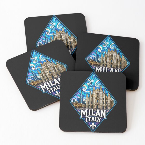 Item preview, Milan Italy Travel Stained Glass Europe designed and sold by TomFrontierArt.