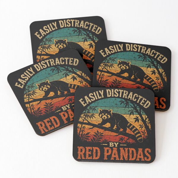 Item preview, Easily Distracted By Red Pandas Animal Lover Fan designed and sold by SkeletonsDanger.