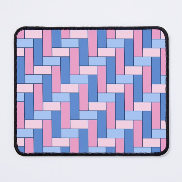 Item preview, Geometric Art Grid in Pink and Blue designed and sold by OneThreeSix.