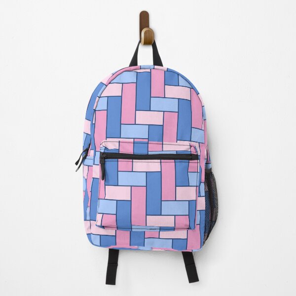 Item preview, Geometric Art Grid in Pink and Blue designed and sold by OneThreeSix.