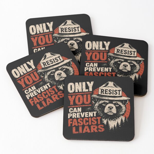 Item preview, Only You Can Prevent Fascist Liars Resist Political Activism Antifascist Protest designed and sold by SkeletonsDanger.