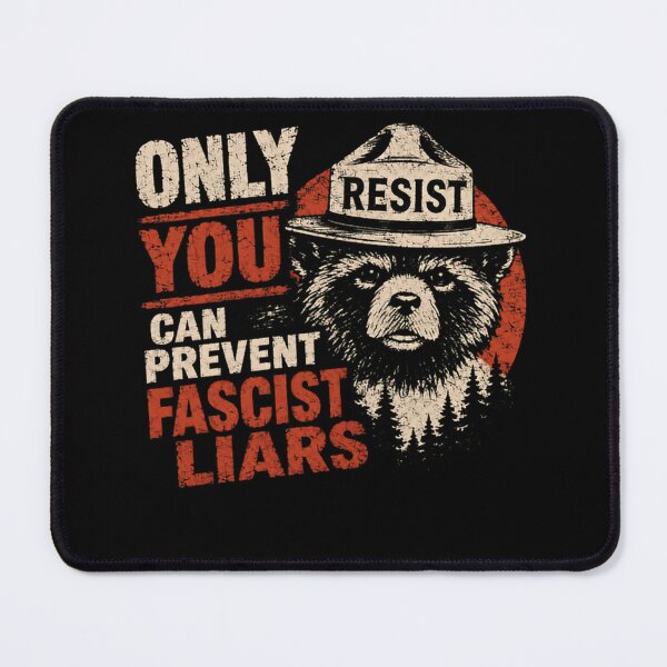 Item preview, Only You Can Prevent Fascist Liars Resist Political Activism Antifascist Protest designed and sold by SkeletonsDanger.