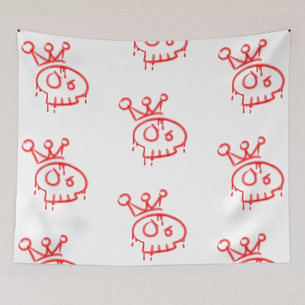 Item preview, Y2k graffiti skull with crown  designed and sold by YaroshMaria.