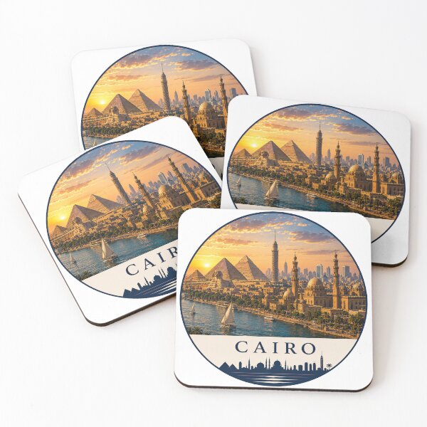 Item preview, Emblema de viaje de las pirámides de El Cairo, Egipto designed and sold by Beyond Destinations.