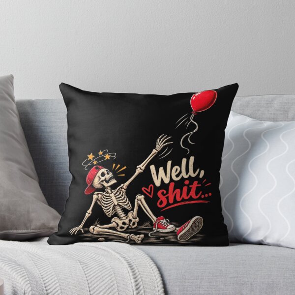 Item preview, Funny Skeleton Reaching For Balloon Sarcastic Humorous T-Shirt designed and sold by Style2Vie.