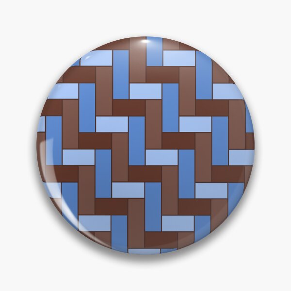 Item preview, Geometric Art Grid in Brown and Blue designed and sold by OneThreeSix.