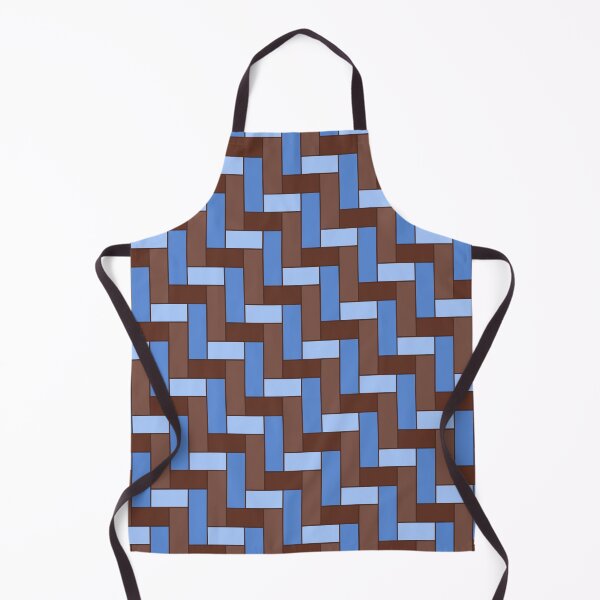 Item preview, Geometric Art Grid in Brown and Blue designed and sold by OneThreeSix.