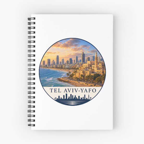 Item preview, Tel Aviv Jaffa Mediterranean Travel Emblem designed and sold by Beyond Destinations.