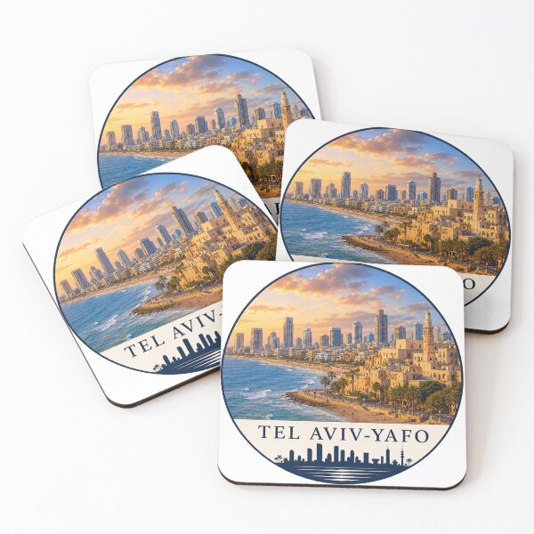 Item preview, Tel Aviv Jaffa Mediterranean Travel Emblem designed and sold by Beyond Destinations.
