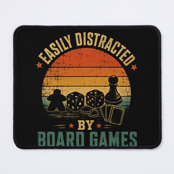 Item preview, Easily Distracted By Board Games Boardgamer Tabletop Gaming designed and sold by SkeletonsDanger.