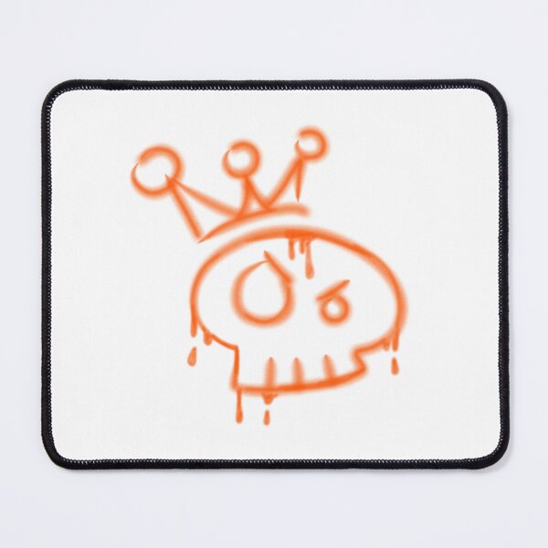 Item preview, Y2k graffiti skull with crown designed and sold by YaroshMaria.