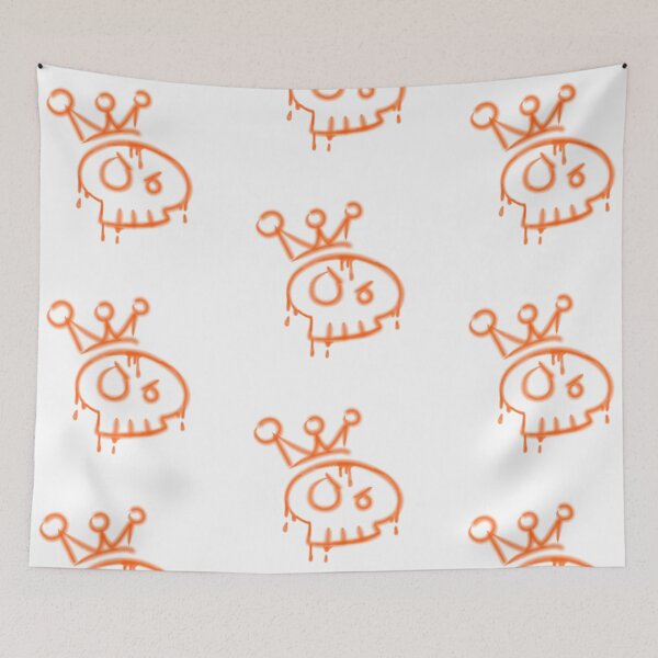 Item preview, Y2k graffiti skull with crown  designed and sold by YaroshMaria.