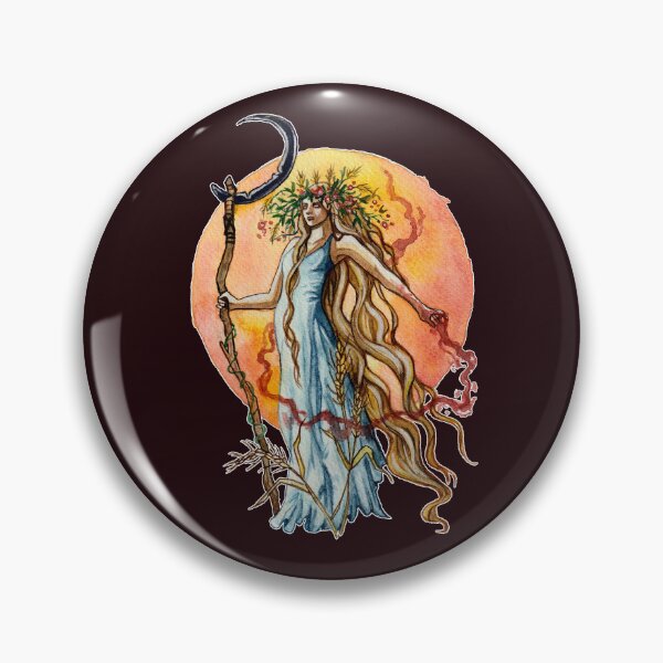 Item preview, Poludnica Slavic Demon, Lady Midday Pagan Folktale Art designed and sold by esmavart.