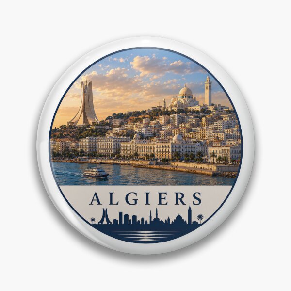 Item preview, Algiers Algeria Mediterranean Travel Emblem designed and sold by Beyond Destinations.