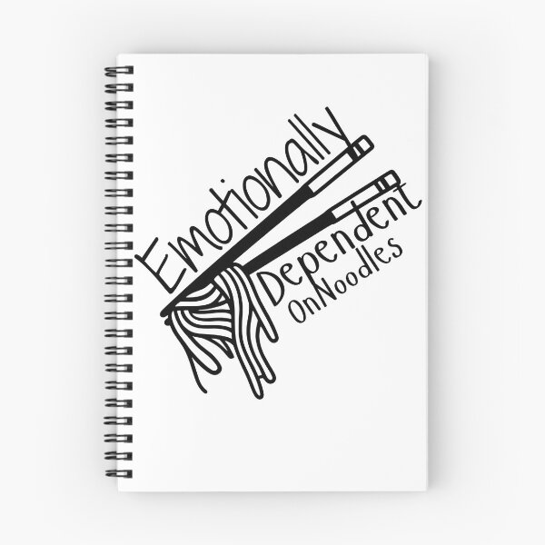 Item preview, Emotionally Dependent On Noodles - Funny Ramen Lover Quote/Noodle Addict Gift designed and sold by WordsClub.