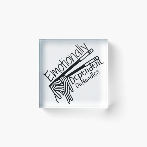 Item preview, Emotionally Dependent On Noodles - Funny Ramen Lover Quote/Noodle Addict Gift designed and sold by WordsClub.