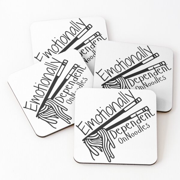 Item preview, Emotionally Dependent On Noodles - Funny Ramen Lover Quote/Noodle Addict Gift designed and sold by WordsClub.
