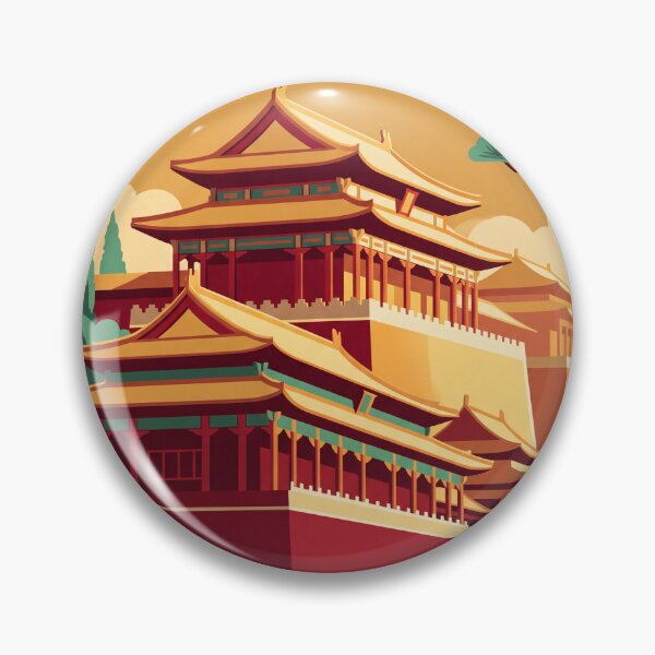 Item preview, Beijing China Vintage Travel Art – Forbidden City & Imperial Architecture designed and sold by Bomax121.
